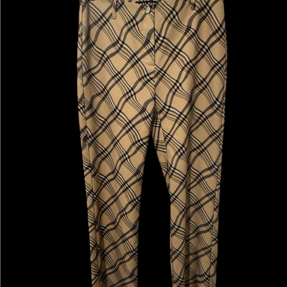 I.AM.GIA Novacheck Groovy Flared Carmel Pants Size Xl